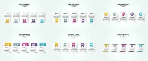 vector illustratie infographics vlak ontwerp reeks voor reclame brochure folder en tijdschrift