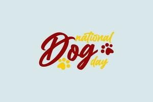 nationaal hond dag achtergrond sjabloon vakantie concept vector