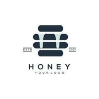 honing wijnoogst logo vector