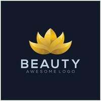lotus schoonheid kleur logo illustratie vector