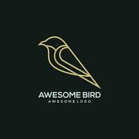 luxe vogel logo illustratie voor uw bedrijf vector