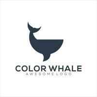 walvis icoon silhouet illustratie vector