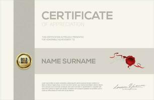 certificaat of diploma retro ontwerp sjabloon vectorillustratie vector