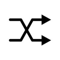 shuffle icoon vector symbool ontwerp illustratie