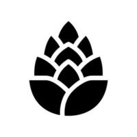 pijnboom noot icoon vector symbool ontwerp illustratie