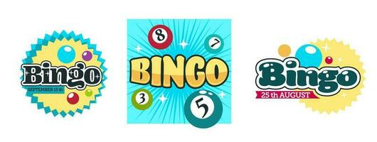 bingo geluk, winnend in het gokken spelen Aan geld vector