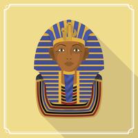 Flat Pharaoh figuur vectorillustratie vector