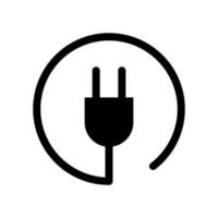 plug icoon vector symbool ontwerp illustratie