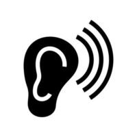 oor icoon vector symbool ontwerp illustratie