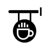 koffie winkel teken icoon vector symbool ontwerp illustratie