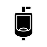 urinoir icoon vector symbool ontwerp illustratie