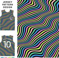 abstract kolken concept vector Jersey patroon sjabloon voor het drukken of sublimatie sport- uniformen Amerikaans voetbal volleybal basketbal e-sport wielersport en visvangst vrij vector.