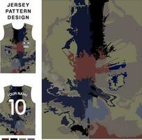 abstract kunst concept vector Jersey patroon sjabloon voor het drukken of sublimatie sport- uniformen Amerikaans voetbal volleybal basketbal e-sport wielersport en visvangst vrij vector.