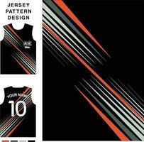 abstract Rechtdoor lijn concept vector Jersey patroon sjabloon voor het drukken of sublimatie sport- uniformen Amerikaans voetbal volleybal basketbal e-sport wielersport en visvangst vrij vector.