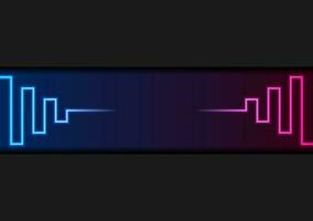 blauw ultraviolet neon laser lijnen abstract achtergrond vector