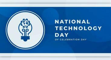 nationaal technologie dag viering vector ontwerp illustratie voor achtergrond, poster, banier, reclame, groet kaart