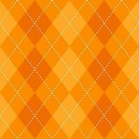 argyle vector patroon. argyle patroon. oranje argyle patroon. naadloos meetkundig patroon voor kleding, omhulsel papier, achtergrond, achtergrond, geschenk kaart, trui.