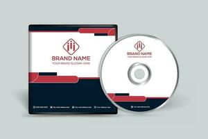 rood kleur CD Hoes ontwerp vector