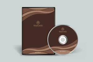 elegant minimaal DVD Hoes sjabloon vector