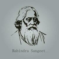 22 shey srabon, Rabindranath tagore, srabon, rabindranath, sociaal media post ontwerp vector