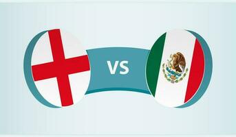 Engeland versus Mexico, team sport- wedstrijd concept. vector
