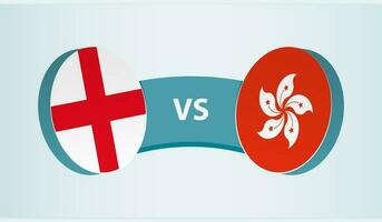 Engeland versus hong kong, team sport- wedstrijd concept. vector