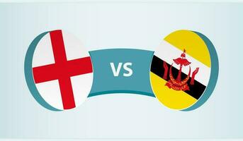 Engeland versus brune, team sport- wedstrijd concept. vector