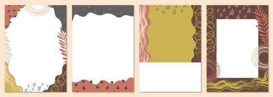 kleurrijk minimalisme abstract achtergrond sjabloon. creatief universeel sjabloon set. voor omslag, banier, kaart, poster en uitnodiging ontwerp vector