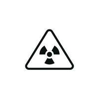 straling Oppervlakte voorzichtigheid waarschuwing symbool ontwerp vector