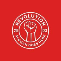 revolutie logo ontwerp vector illustratie