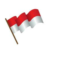 indonesië vlag vectorillustratie vector