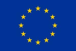 Europese unie vlag. vector illustratie
