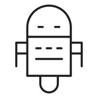 robot icoon. robot vector icoon van kunstmatig intelligentie- verzameling. schets stijl robot icoon.