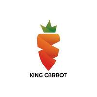koning wortel logo vector
