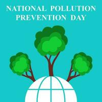 nationaal verontreiniging het voorkomen dag, vector illustratie