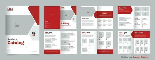 multipurpose Product catalogus ontwerp sjabloon of bedrijf meubilair Product catalogus lay-out vector