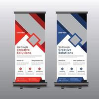 creatieve zakelijke roll-up banner vector