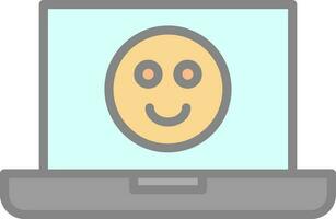gelukkig gezicht vector icoon ontwerp