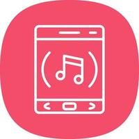 muziek- app vector icoon ontwerp