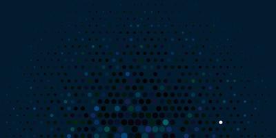 donkerblauwe groene vectorachtergrond met vlekken abstract decoratief ontwerp in gradiëntstijl met bubbels nieuwe sjabloon voor een merkboek vector