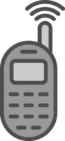 walkie talkie vector icoon ontwerp