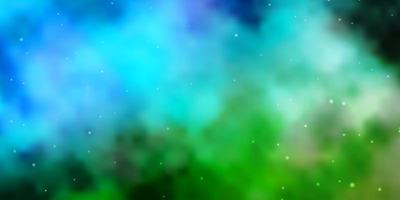 lichtblauwe groene vectorachtergrond met kleurrijke sterren moderne geometrische abstracte illustratie met sterrenpatroon voor websites bestemmingspagina's vector