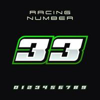 racing aantal vector ontwerp sjabloon 33