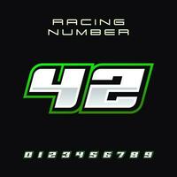 racing aantal vector ontwerp sjabloon 42