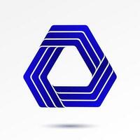 blauw helling modern abstract logo vector