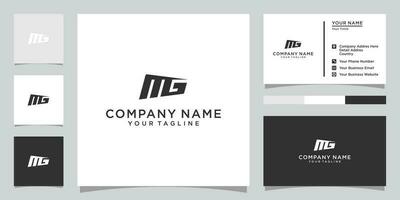 mg of gm eerste brief logo ontwerp vector