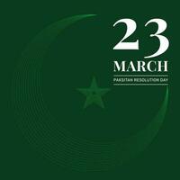 Pakistan resolutie dag vector sjabloon