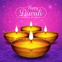 Diwali-festivalvlieger en afficheachtergrond vector