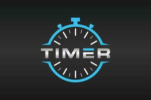 tijd timer logo vector