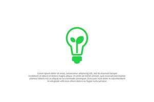 logo lamp fabriek licht lamp natuur spruit vector